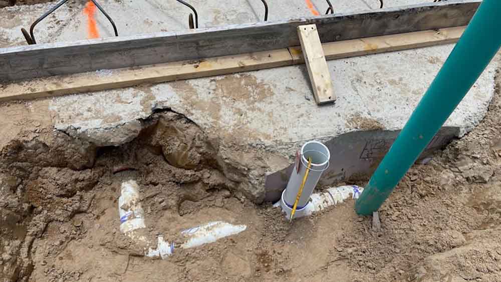 sewer pipe laying on the ground Columbia, SC