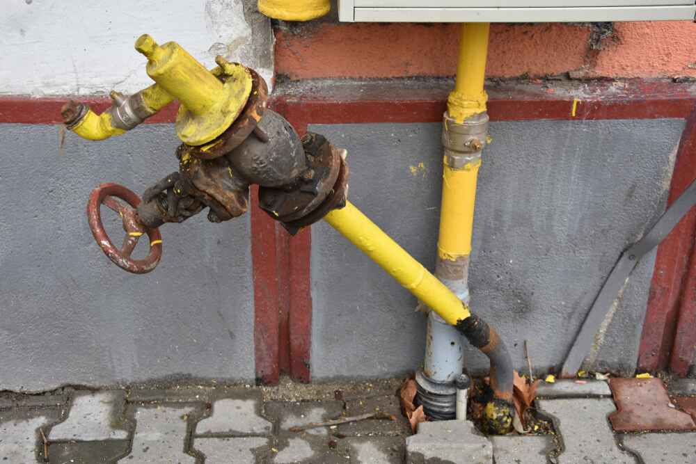 Gas Line with Damage