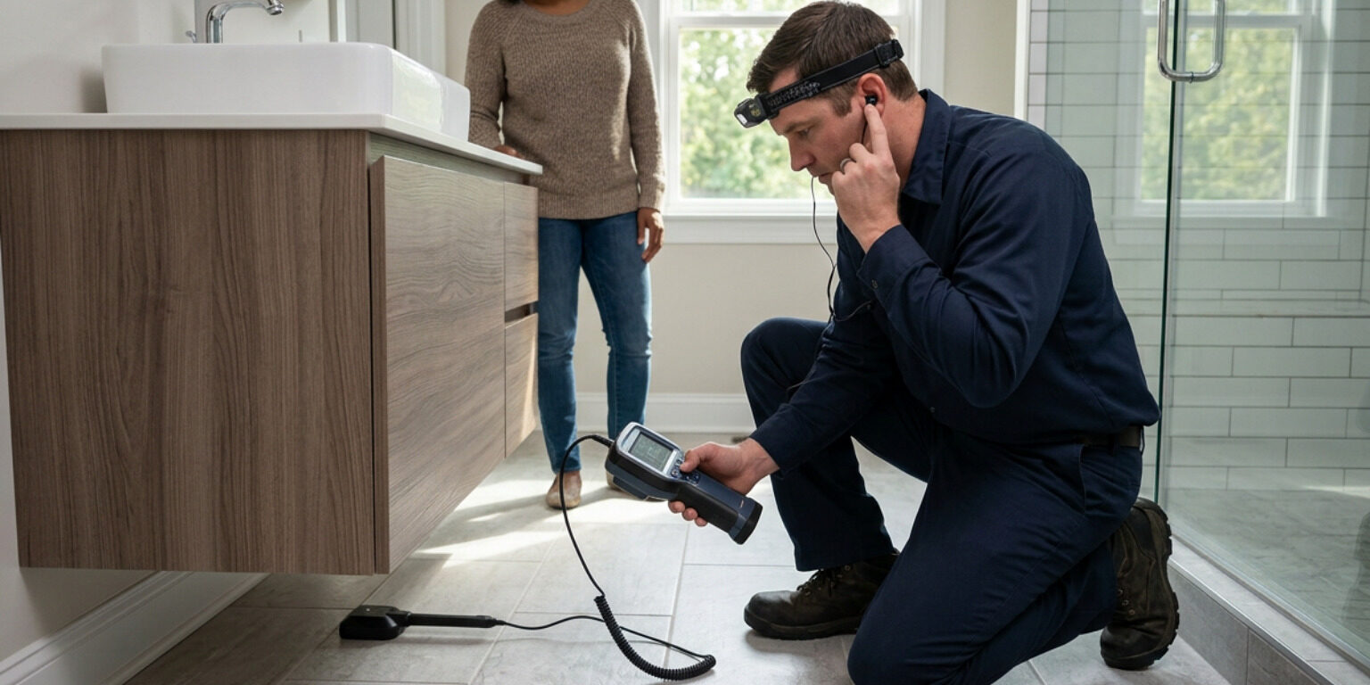 DIY vs professional leak detection Lexington SC