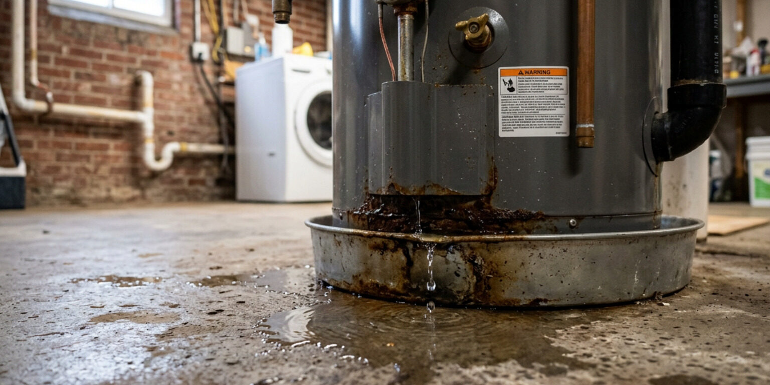 water heater leaking from bottom